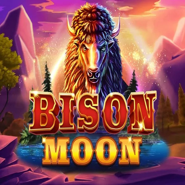 Bison Moon slot logo by Northern Lights Gaming at Stakeprix Casino