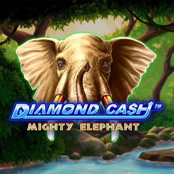 Slots logo of Diamond Cash Mighty Elephant from Greentube at Stakeprix Casino