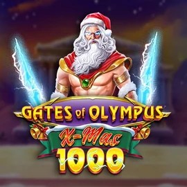 Gates of Olympus Xmas 1000 slot logo by Pragmatic Play at Stakeprix Casino