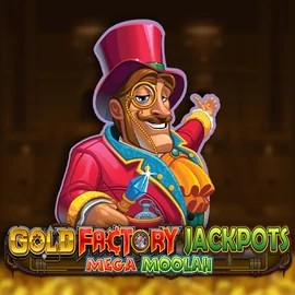 Play Gold Factory Jackpots Mega Moolah slot by Aurum Signature Studios on stakeprixscasino.com
