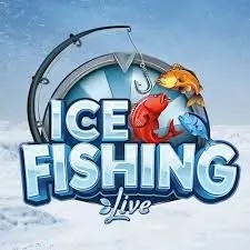 Ice Fishing Live slot visual from Evolution available on stakeprixscasino.com