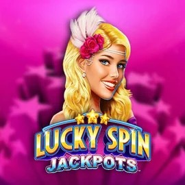 Lucky Spin Jackpots slot logo by Novomatic at Stakeprix Casino