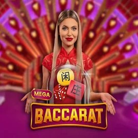 Mega Baccarat casino game by Pragmatic Play – featured logo at Stakeprix Casino