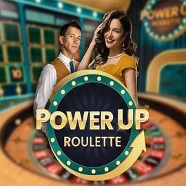Official Live Casino logo: PowerUP Roulette by Pragmatic Play at Stakeprix Casino