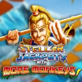 Jackpots logo of Stellar Jackpots with More Monkeys from Lightning Box Game at Stakeprix Casino